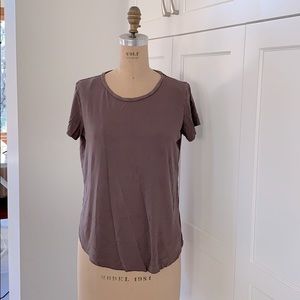 Rayon / elastane- S/s scoop neck tee shirt